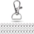Miniatyrbillede 1 af 5: Drejelig karabinhage, drejekroge med D-ring, parti 24, 16 mm bred, med 360 graders drejelig ring, tasker til tasker, tasker, tasker, tasker, tasker, tasker, tasker, taske