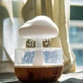 Miniatyrbilde 2 av 5: Luftfukter med hvit støy for regn, farget luftfukter, soppsky, regndråpe, søvnløst lys, aromaterapimaskin,