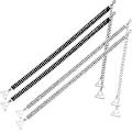 Miniatyrbillede 1 af 5: 2 par Rhinestone BH-strop justerbar Rhinestone BH usynlig skulderstrop Anti-Skid BH-bælte til BH-toppe