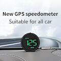 Miniatyrbillede 2 af 5: Universal Digital GPS Speedometer, Overspeed Warning, Mileage Measurement, Fatigue Driving Reminder for All Vehicles (Black)