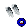 Pikkukuva 1 / 3: 2 kpl Tervetulovaloa Audi-autoon Led-laserprojektorivalo Logon ovenvalo Lattiavalo A-tyyppi (sininen säde)