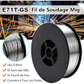 Miniatyrbillede 4 af 5: Auto-lilland-fri gasfri flow fir coil E71T-GS 0,8 mm 1 kg til universel MIG-svejsning for alle azimutter