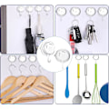 Miniatyrbild 5 av 5: Sugkopp för badrum, 4-pack vakuumsugkopp, dusch sugkopp krokar, återanvändbar hängande krok för badrum kök fönster, hängande handduk nyckel