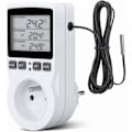 Miniatyrbillede 1 af 5: Digital temperaturregulator, termostatstik varme køling LCD temperaturregulator, 200V-2550V til fast temperaturregulator