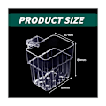 Miniatyrbilde 2 av 5: Akvarieplanteholder, potte for akvarieplanter, gjennomsiktige akrylkopper kurv for vannplanter oppheng for planter, dekorasjon for akvarium, 2