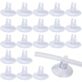 Miniatyrbillede 1 af 5: 20 stk. 5 mm klare akvarie sugekopper med slangeholderclips, akvarieklemmer, luftpumpe sugekopper