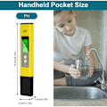 Miniatyrbillede 2 af 5: Digital pH-måler, høj præcision pH-tester 0,01, læsepræcision 2% pH-vandtester, pH-meter til drikkevand, pools, hydroponi, akvarier