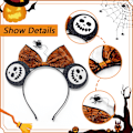 Miniatyrbilde 4 av 5: Halloween Hodeplagg Spøkelse Edderkopp Nett Hode Pop Hodebånd Prinsesse Hode Pop Halloween Happy Hår Tilbehør Cosplay Fest Dekorasjon 2 Stykker