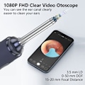 Pikkukuva 4 / 5: 1080P HD 3,5 mm:n korvaotoskoopin tarkastuskamera IP67 vedenpitävä korvanpuhdistin 6 LED-valolla, korvanpuhdistustyökalu sopii IOS- ja Android-älypuhelimille