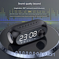 Miniatyrbild 2 av 5: Alarmklockshögtalare unisex multifunktionell Bluetooth-högtalare S8 trådlös spegelklocka liten ljudsubwoofer kort Bluetooth-högtalare（S8 svart）