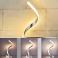 Miniatyrbillede 3 af 4: Dæmpbar LED-sengelampe, berøringsbordlampe (varm hvid/hvidt lys/neutralt lys), moderne LED med 3 lysstyrkeniveauer, dekorationslampe til soveværelse