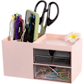 Miniatyrbillede 1 af 5: Pen Holder Desktop Organizer og tilbehør Multi-funktion blyant potte Desktop blyantholder Pen Organizer Desktop Organizer