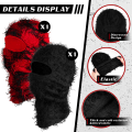 Miniatyrbild 5 av 5: 2-pack skidvindtät mask Balaclava skidmask Full Face Stickad Balaclava Vindtät Cool Skidmask för kallt väder