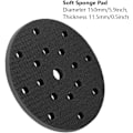 Miniatyrbild 3 av 5: Mjukt slippapper, 150 mm mjuka slippapper gränssnittsdynor mjuk svampdiameter 150 mm (17 hål)