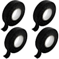 Pikkukuva 1 / 5: 4 rullaa mustaa kaapelikangasteippiä, 19 mm x 15 m auton kangasteippiä, eristävä teippi, itseliimautuva johtosarjateippi, moottoripyörän johtosarjojen siistimiseen
