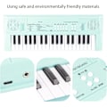 Miniatyrbillede 3 af 5: Elektrisk Klaver med Mikrofon og Musikalsk Keyboard og Legetøjsgave til Begyndere, Børn og Studerende (Blå)