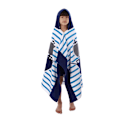 Pikkukuva 1 / 4: Lasten kylpypyyhe, Lasten huppuinen kylpypyyhe Pikakuivuva Super imukykyinen Poncho ammeeseen/altaaseen/rantauintipeitteeseen (127cmx76cm, Corsair)