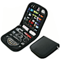 Miniatyrbild 1 av 4: 1 mini resesykit, grundläggande syset för vuxna, nybörjare, hem, nödsituationer, fylld med reparationskit och synålar, tråd, sax, måttband