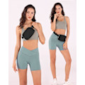Pikkukuva 2 / 5: (Musta) Unisex mini fanny pack säädettävillä hihnoilla harjoitteluun, juoksuun, matkustamiseen, patikointiin.