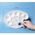 Miniatyrbillede 5 af 5: Hvid - 1 stk. Oval Malingbakke i Plast