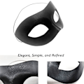 Miniatyrbillede 4 af 5: Sort maske til maskerade, Halloween-masker til maskerade, sort mardi gras-maske specielt til kostume, venetiansk fest