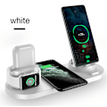 Miniatyrbilde 2 av 3: Trådløs lader - Passer til Apple mobiltelefon iphone13 Spesielle hodetelefoner iwatch Watch Vertikal ladestasjon (hvit)