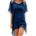 Miniatyrbillede 1 af 5: Kvinde Strand Skørt Bikini Cover Up Strandtøj Badetøj Cover Up Strand Sommer Casual Badetøj