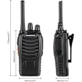 Pikkukuva 2 / 4: BF-888S 1500mAh Erittäin pitkä valmiustilan radiopuhelin, eurooppalainen standardi, musta, 1 kpl