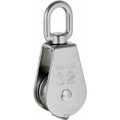 Miniatyrbillede 1 af 4: Robust enkelt remskive reb med drejelig rustfrit stål remskive blok maks. 35-1000kg - M32