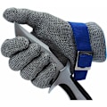 Miniatyrbillede 1 af 5: Niveau 9 -sidet slagterhandske - rustfrit stålnet med holdbar og rustfri metaltråd (L)