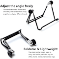 Miniatyrbilde 3 av 5: 2 stk. støttebrett justerbart nettbrett iPad Sammenleggbart Bærbart Lovy DOCK DOCK Kontorstøtte for iPad, iPad Pro, Air, Samsung, Kindle Fire, Switch,