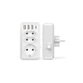 Pikkukuva 1 / 4: USB-monitoimipistorasia, 7 in 1 USB-seinälaturi pistorasia 3 AC-pistorasialla (16A, 3800W), 3 USB-porttia 5V/3.4A, 1 Type-C-portti, kotiin, toimistoon, matkoille