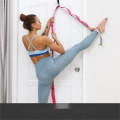 Miniatyrbillede 3 af 4: Yoga kropsformning trækbælte fitness hesteben ligament strækning split bælte strækbælte
