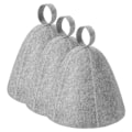 Miniatyrbild 1 av 5: 3 st Sauna-gris Hatt Sauna i filt för kvinnor och män, bastumössa i lövverk, bastuhattar, bastuhattstillbehör lämpliga för bastur, spa och bad