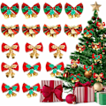 Pikkukuva 1 / 5: Punainen Joulu Punainen Noel 16 kappaletta, Punainen Joulukuusen oksa, Joulukuusen koriste joulukuusen ripustuksiin, lahjapakkauskoristeet, loma-koriste