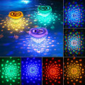 Miniatyrbilde 4 av 5: Svømmebassenglys, 2 stk undervanns badekarlys med fiskeprojeksjon, flytende LED-bassenglys med 6 moduser og 4 farger, for barn, badekar, Sp