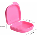 Miniatyrbild 3 av 5: 5 stycken Box dental apparatur, tunna protesboxar, förvaringsboxar för tandproteser, ortodontisk behållare, tandskydd - med ventilation h