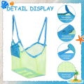 Miniatyrbild 3 av 5: 2 st Mesh Strandleksaksväska, Fällbar Stor Mesh Väska Mesh Strandväska Barn Strandväska Förvaring Strandleksaksväska, för Simning Strand Resa