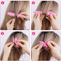 Miniatyrbillede 3 af 4: 30 stk, 6 farver * 5 stk Fleksible svampeskum hårruller, ingen varme magiske hårruller bløde pude ruller hårpleje DIY styling værktøjer behagelige for