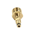 Miniatyrbillede 5 af 5: (50 × 23 × 23) M22 adapter til højtryksrenser i massiv messing og K-serie udgangstilslutning til Karcher, Nilfisk