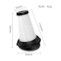 Miniatyrbillede 2 af 4: 2 stk. reservefilter til ROWENTA RH72 X-PERT EASY 160 støvsugere, erstatter ZR005202