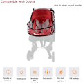 Miniatyrbillede 2 af 5: Baby Stroller Carrier Regnjakke Kompatibel med Stroller  Catseat, Stroller Rejse Regnjakke Tilbehør, Spædbarn Barnevogn Buggy Ventileret Regn Vejr
