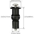 Miniatyrbild 2 av 5: Universal Toalettstolssäte Fästskruvar Fästgångjärn Gummitapp Toalettlock Toalettstolssäte Fixerade Skruvar Toalettstolssäte Gångjärn Mutter Bultar Lock Reparationsdelar Toalett