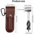 Miniatyrbilde 2 av 5: Manuell bor, håndbor for trearbeid, Wood Bushcraft Forer Games, Game of Wood Forer Scotch Eye Camping Auger for utendørs/camping/Pi