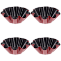 Miniatyrbilde 2 av 4: Sjokoladeform i 4 deler med blomsterform, eggeform, non-stick mini karbonstålformer, for cupcake, kake, muffins, pudding, tartlet, eggetart