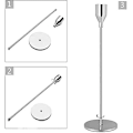 Miniatyrbild 3 av 4: Set med 3 metalljusstakar