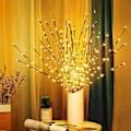 Miniatyrbilde 1 av 2: 3 stk 60 LED Lys Tre Greiner Lys Varmt Hvit Greiner Lampe For Hjem Rom Vase Dekorasjon