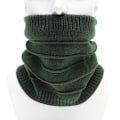 Miniatyrbilde 1 av 3: Vinter varm plus fleece stripet skjerf for menn og kvinner ensfarget falsk krage tykk strikket genser skjerf