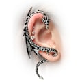 Miniatyrbillede 3 af 4: 1 Punk Dragon Snake Twist og Bend Øreringe til Mænd og Kvinder, Smykkegaver