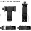 Miniatyrbilde 2 av 5: Universal Selfie Stick Tripod Monopod Adapter for iPhone 14 13 12 Pro Max 12 Mini 11 Pro Max XS 8 Plus Samsung og andre mobiltelefoner Inkludert Blueto